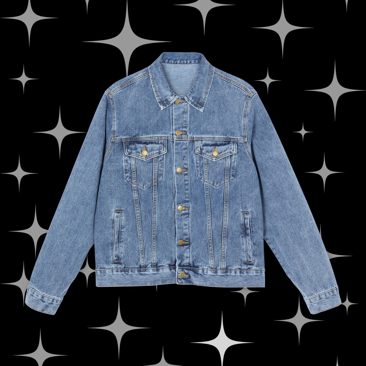 Mens Sxloo Wxrld Denim Jacket
