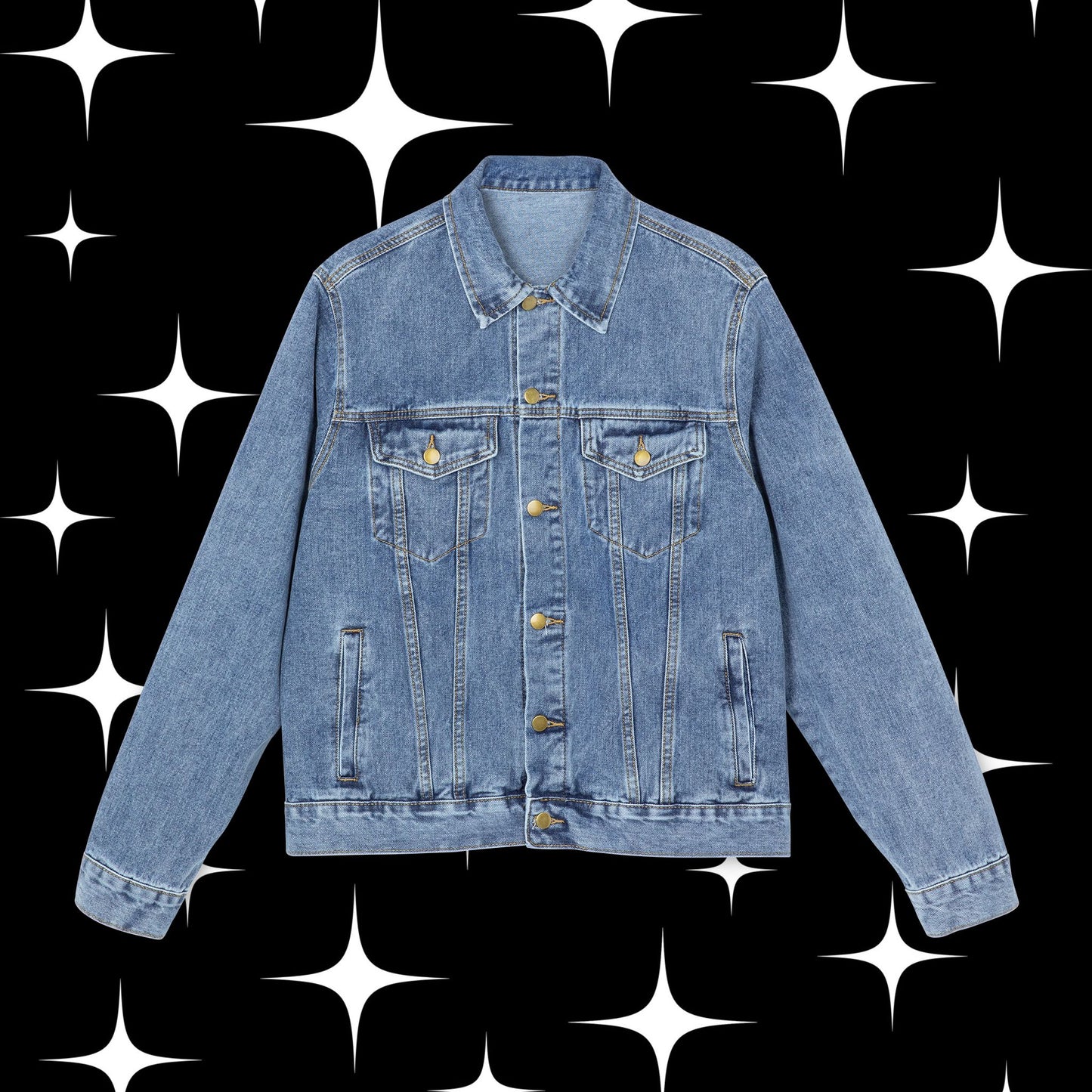 Mens Sxloo Wxrld Denim Jacket